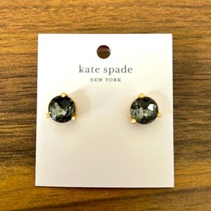 Kate Spade grey stone stud earrings